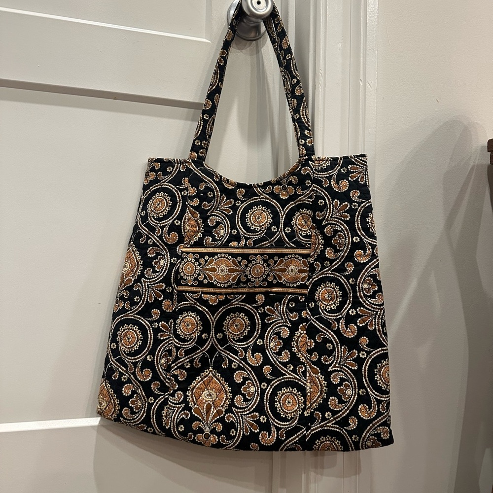 NWOT Vera Bradley Black & Brown Tote Bag